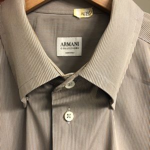 EUC Armani Shirt Size 41 Neck 16